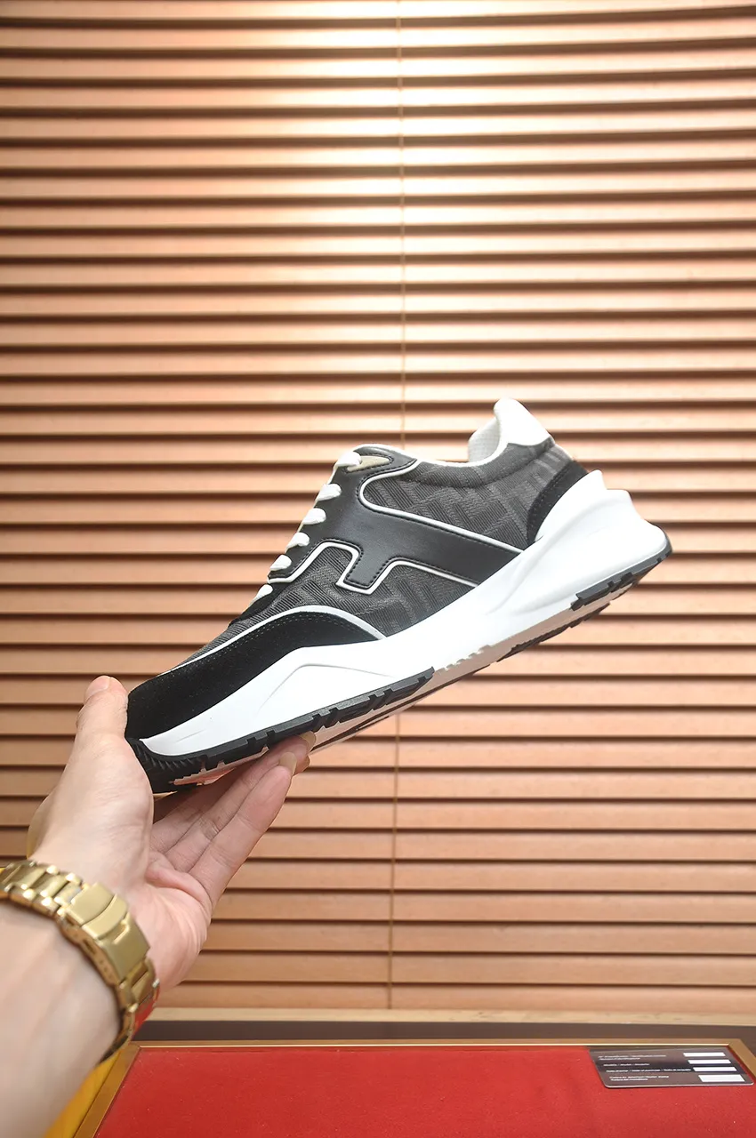 Men's shoes 💰600💶 [Fendi] The latest casual sports shoes 🔥 Many 💑 stars have the same style FD match. The original version is a one-to-one replica. Designer Kim Jones's first fendi match and Donkey brand Trainer basketball sneakers. Material: Original silk mesh. Lining: Breathable mesh. Packaging: Original 1:1 matching high-end packaging. Size: 38-45 (45 is custom-made and cannot be returned or exchanged)